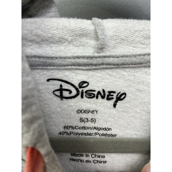 Disney Mickey Mouse Hoodie Women's Small S Grey Crop Pullover Sweater - Picture 3 of 6